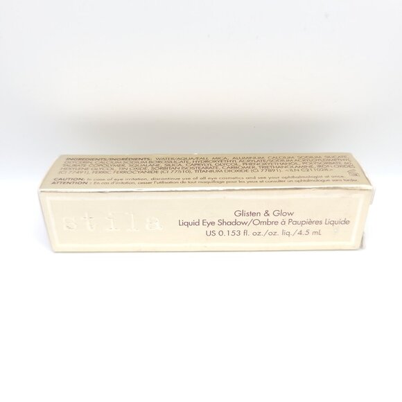 Stila Glisten & Glow Liquid Eyeshadow Brook 0.153 fl oz 4.5 ml New in Box - Picture 6 of 13